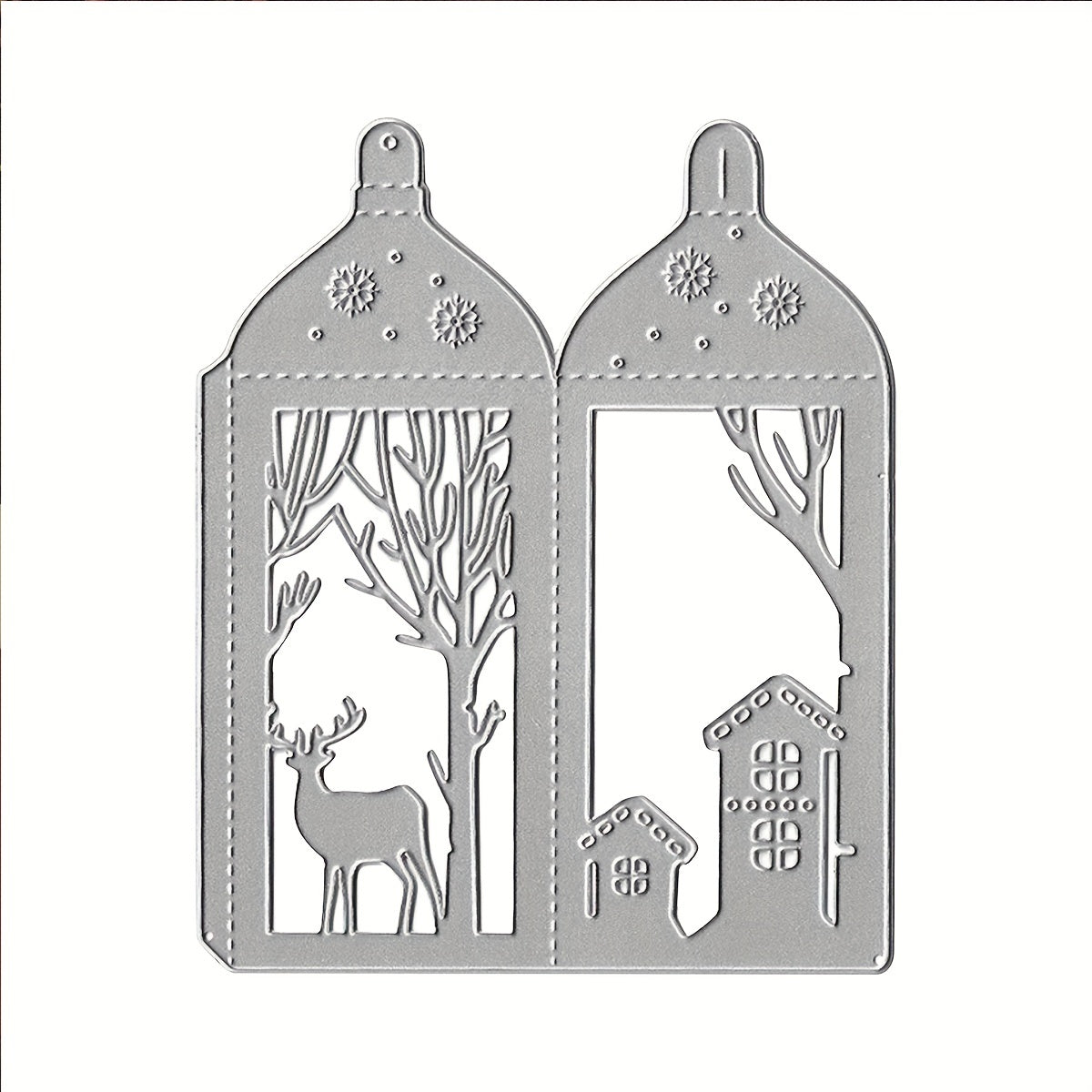 TEMU Santa Metal Die Cut, Snowflake Box Gift Cutting Die Cut Template For Diy Scrapbooking Embossed Paper Card Making ( Snowflake Box)