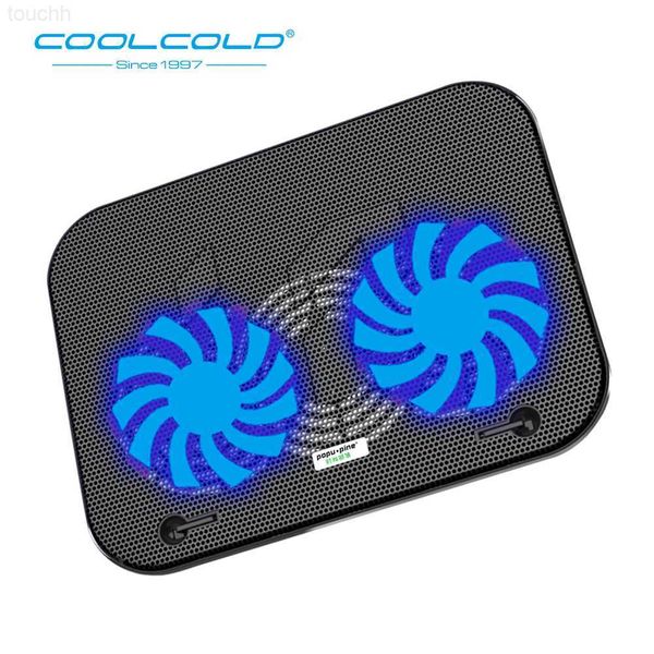 Laptop Cooling Pads COOLCOLD Dual Fans Laptop Cooler Stand Aircooler 5V Cooler Pad For Laptop Notebook Radiator For 11&#039;&#039; 12&#039;&