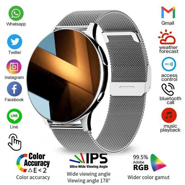 LIGE NFC Smart Watch For Women Bluetooth Call Smartwatch Music Playback Support Recording IP68 Waterproof Watches Sport Fitness M240824