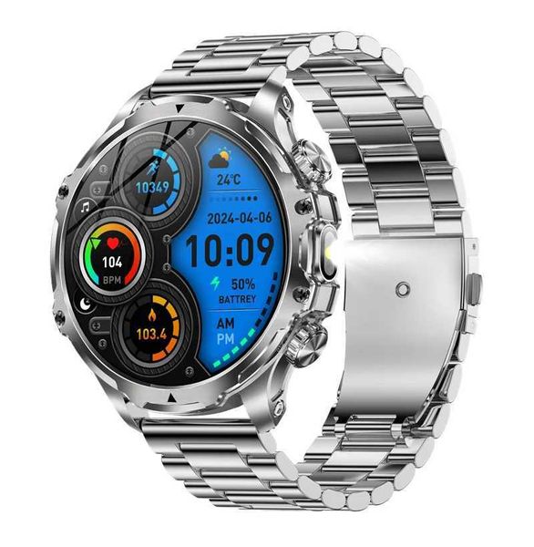 Smart Watches Mens outdoor sports smartwatch AK75 flash 700mAh large battery Bluetooth call LED light fitness tracker smartwatch CL241225