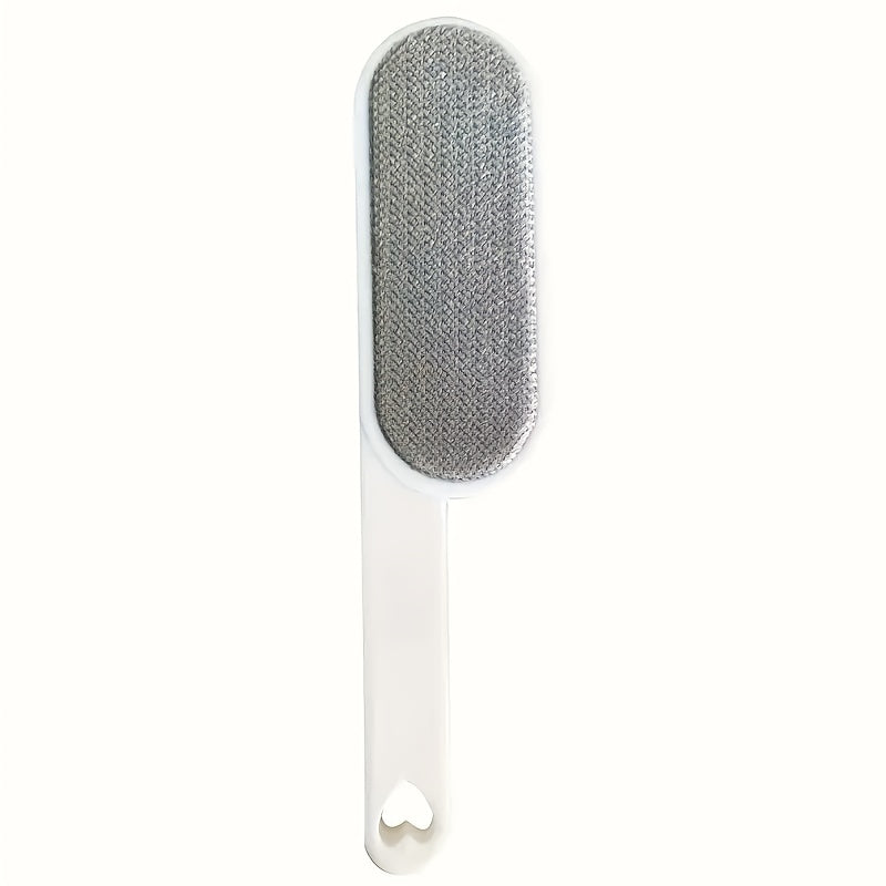 TEMU 2-sided Reusable Fleece Brush For Pet Hair Removal - Handheld Fabric And Furniture Hair Remover, Suitable For Clothes, Bedding, Sofa, Carpet -