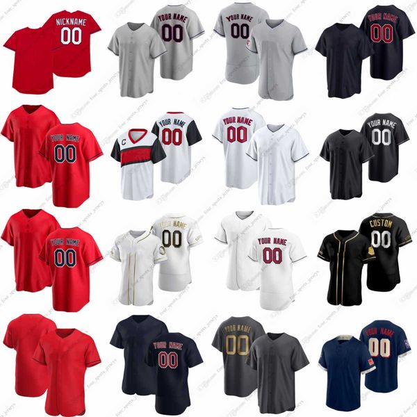 2023 Custom Baseball Jersey Ramirez Gimene Bieber Allen Sandlin Stephan Gallagher Viloria Zunino Arias Bell Naylor Rosario Brennan Gonzalez