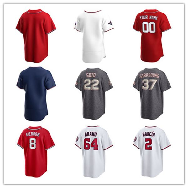 Custom Nationals Baseball Jersey 46 Patrick Corbin 30 Young 20 Keibert Ruiz 3 Crews 37 Stephen Strasburg 5 CJ Abrams 2 Luis Garcia Jr. 29 Ja