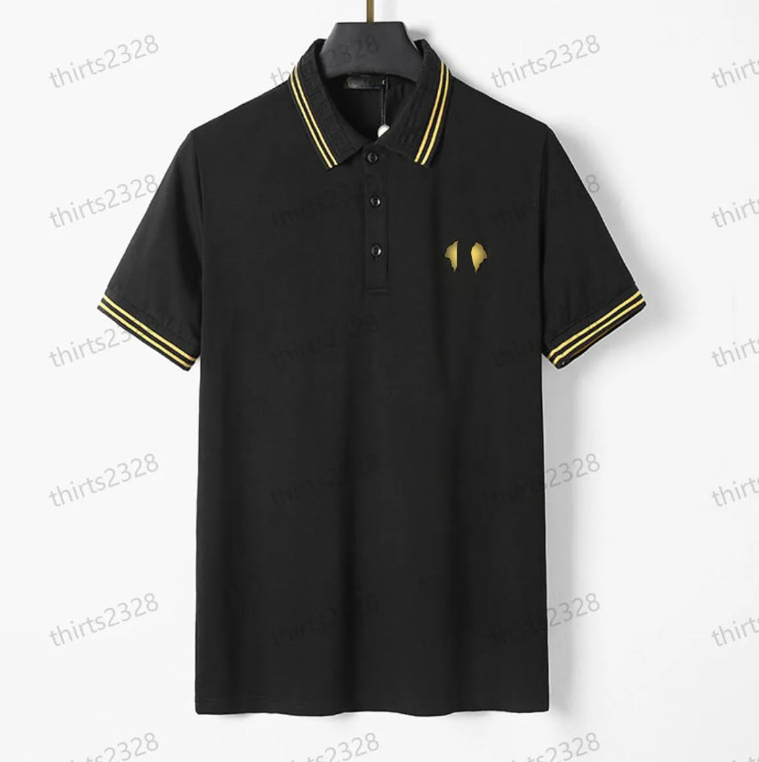 Newest Designer Men&#039;s Polos T Shirt Slim-Fit Stand Collar Logo Embroidery Luxury Polo Shirts Spting Summer Casual Breathable Cotton Tops Tees f