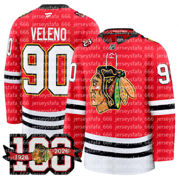 98 Connor Bedard Reverse Retro chicago 100th Anniversary hockey jersey blackhawks jersey Jonathan Toews Taylor Hall Corey Perry Tyler Johnson Patric