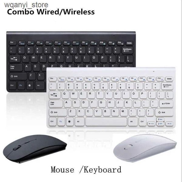 Keyboards 2.4G wireless mini mouse keyboard combination kit with multimedia suitable for tablets Mac desktops PCs Andrews TVs Windows L24091