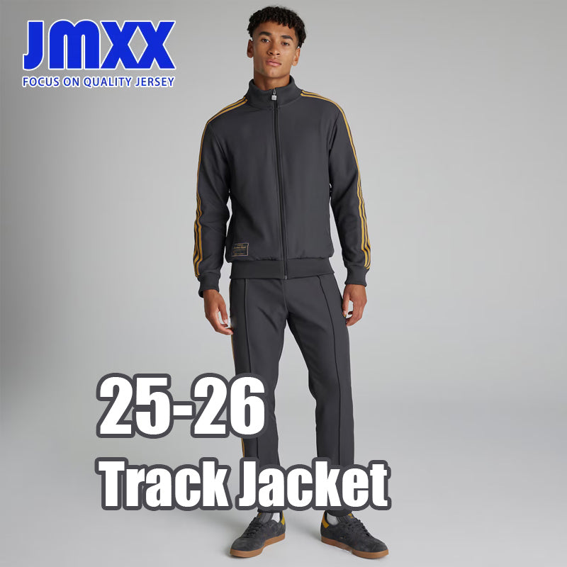 JMXX 25 26 Soccer Track Jacket Grey Windbreaker Cunha Fernandes Yoro Ugarte Mbeumo Martinez De Ligt Yoro Dorgu Sesko Tracksuit Football 2025 2026 Ov