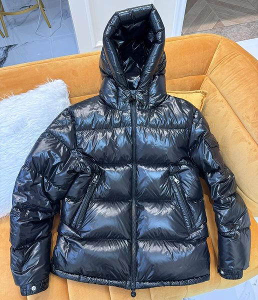 Winter Men Bubble Down Jacket Puffer Coat Designer Zipper Up Hooded Outwear