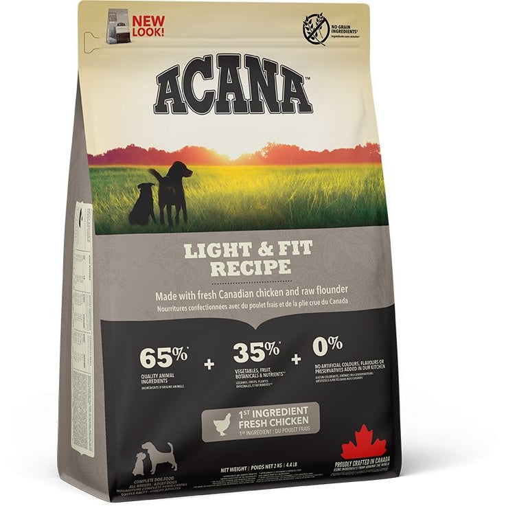 Acana Heritage Light and Fit Dog Food - 11.4kg