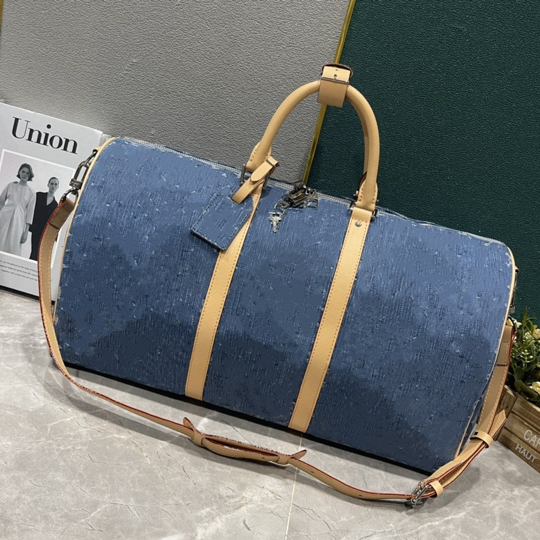 M69443 M45320 Denim New Men&#039;s Postman Bag Women&#039;s Handbag Men&#039;s Apollo Backpack Comes with an Notebook computer Inner Bag Denim Trave