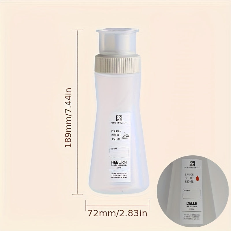 TEMU 1pc 350ml Powder Sprinkler Bottle For Flour, Sugar, Coffee Powder - Diy Baking Dispenser With , Oval Shape, Hand Wash Only, Kitchen & Dining