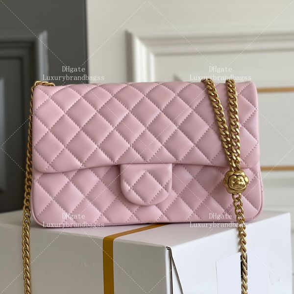 Mirror Quality Shoulder Bag 23.5CM Lambskin Flap Bag Fashion Brand Handbag Luxury Crossbody Bag Designer Chain Bag With Box 24C03D