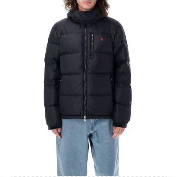 Mens Polo Down Jacket Winter Fourrure Parka Homme Jassen Chaquetas Outerwear Wolf Fur Hooded Men Manteau Parkas P Puffer Jackets Coat Hiver