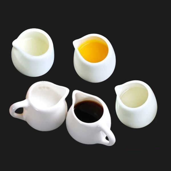 Food Savers Storage Containers Sugar Creamer Milk Pots Pitcher Ceramics Seasoning Jar Creamer Container Cup Tableware White Kitchen Tools as