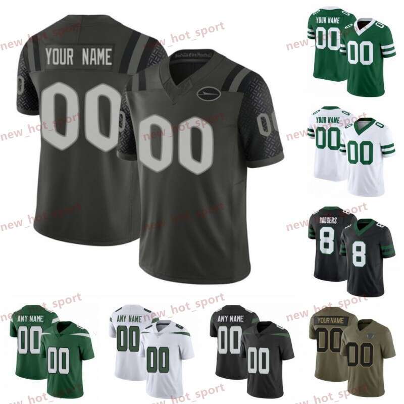 Justin Fields 2025 Rivalries Salute to Service Football Jersey Garrett Wilson Josh Myers Ahmad Sauce Gardner Curtis Martin Tyrod Taylor Olu Fashanu