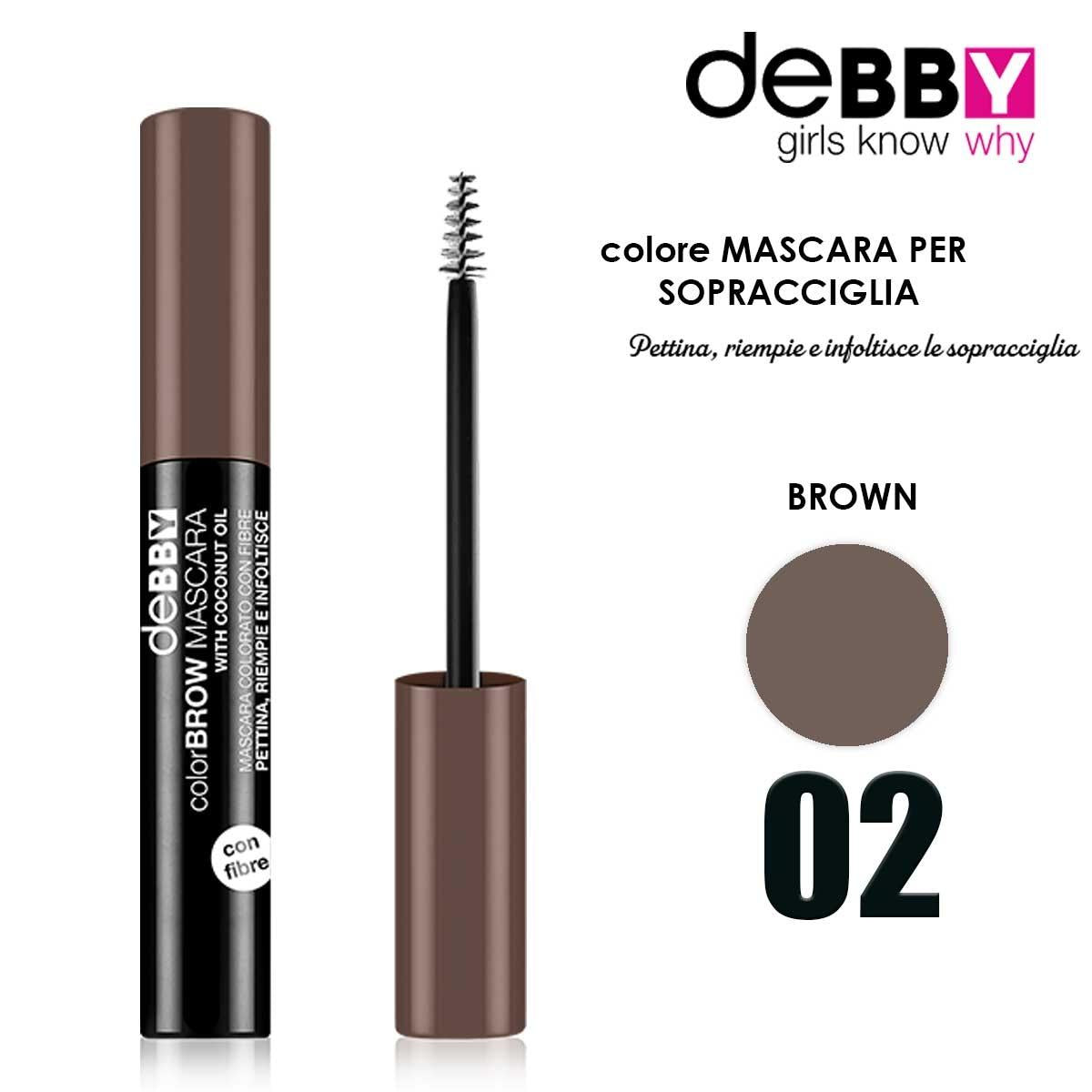 DEBBY COLOR&BROW Mascara 02 brown