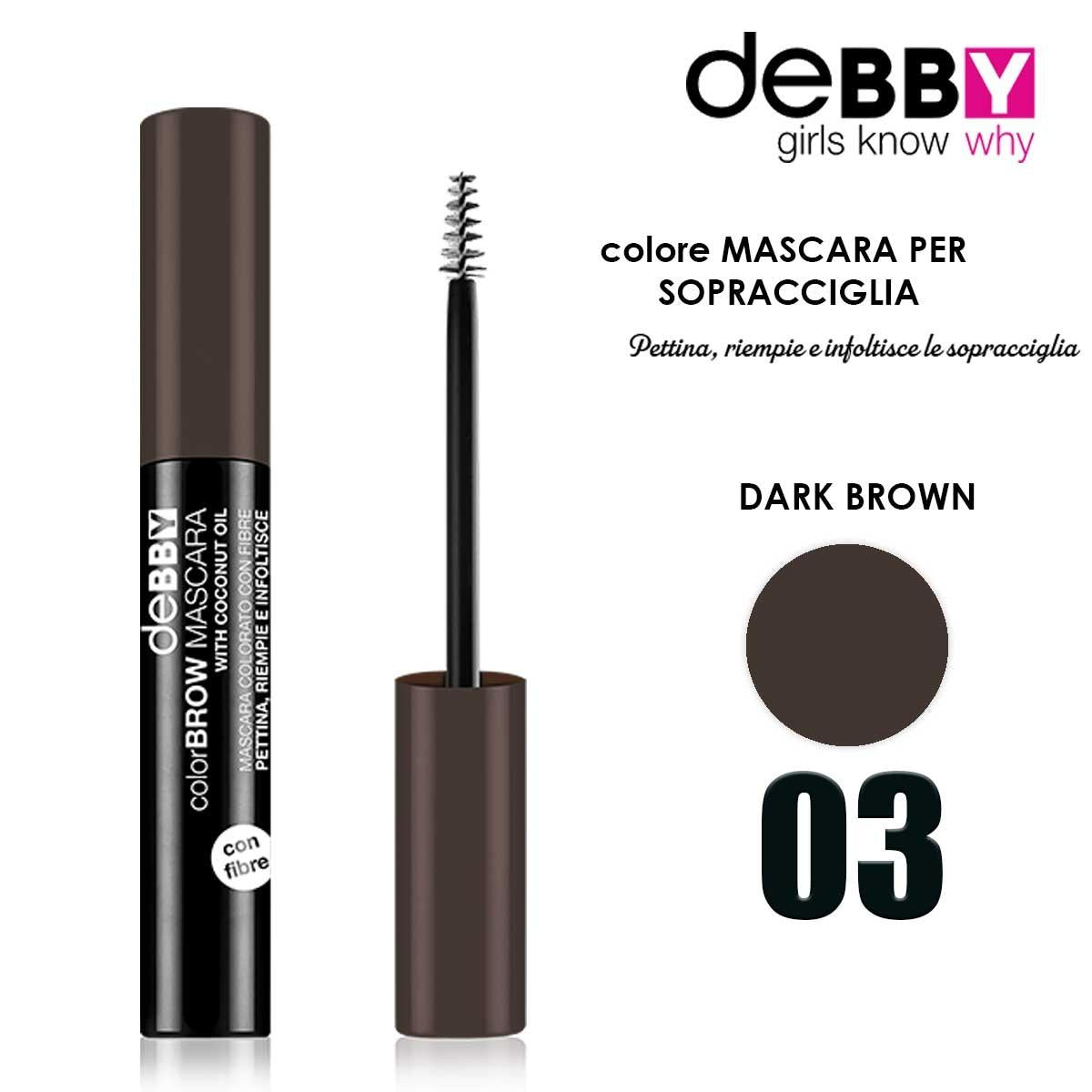 DEBBY COLOR&BROW Mascara 03 dark brown