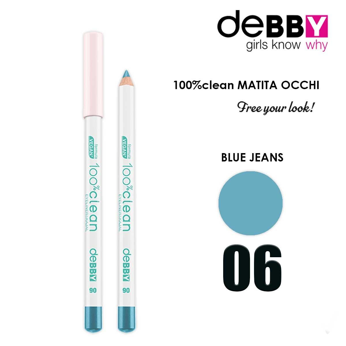 Debby Lápiz de ojos 100% clean 6 pantalones vaqueros azules
