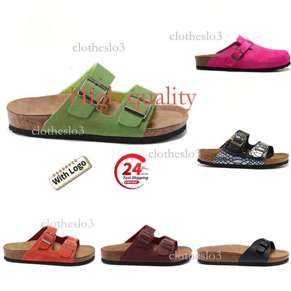 Women Designer Slipper Slides Sandals Soft Suede Leather Taupe Mocha White Pink Mens Scuffs Outdoor Platform Slippers