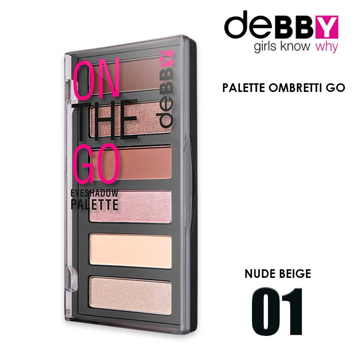 Debby Paleta de sombras de ojos Eyeshadow On The Go 01 Beige nude