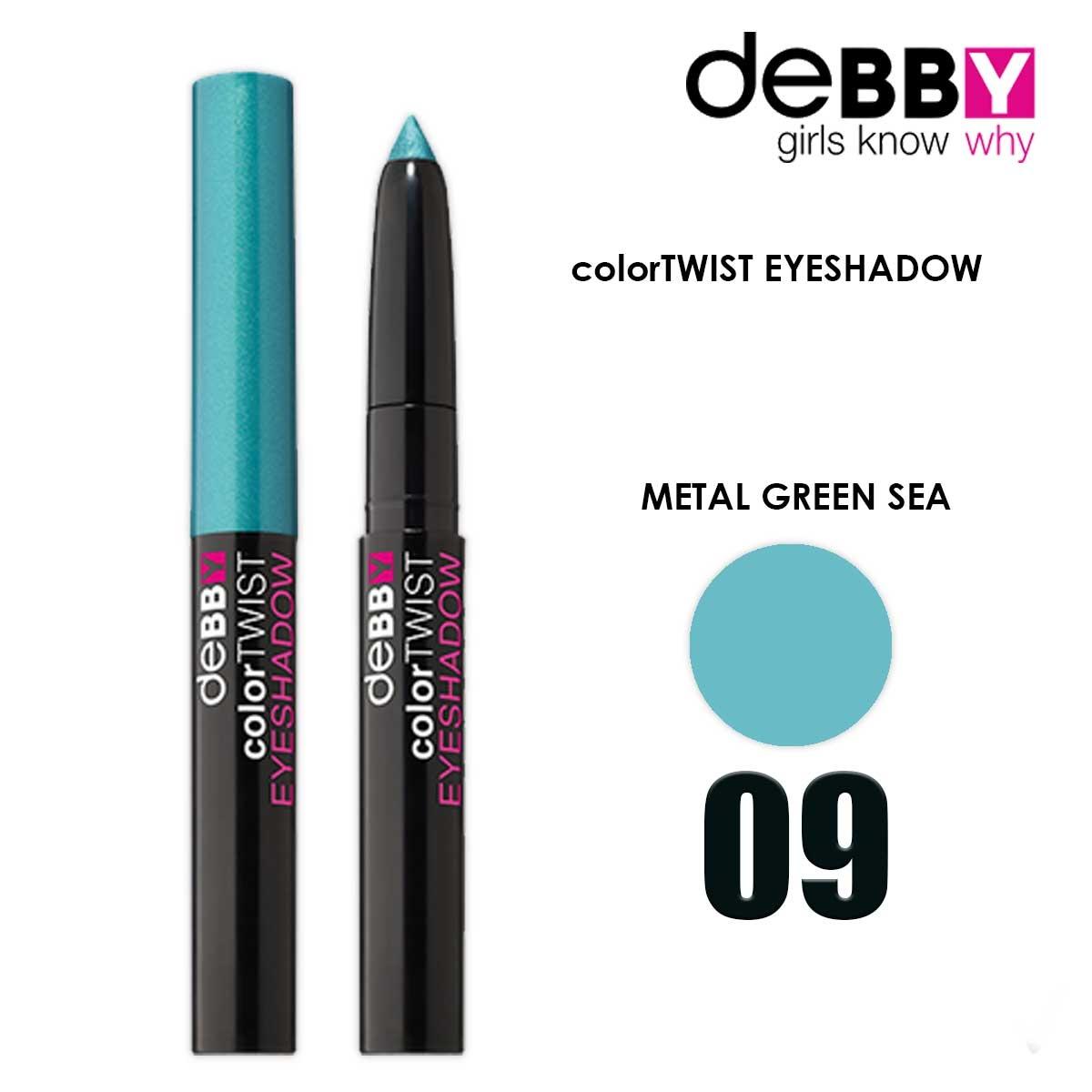Debby cienie do powiek color twist eyeshadow stick '09 metal green sea