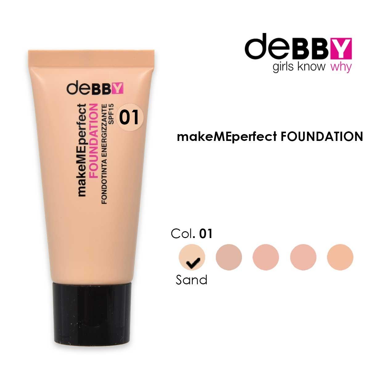 Debby make me perfect foundation 01 sand