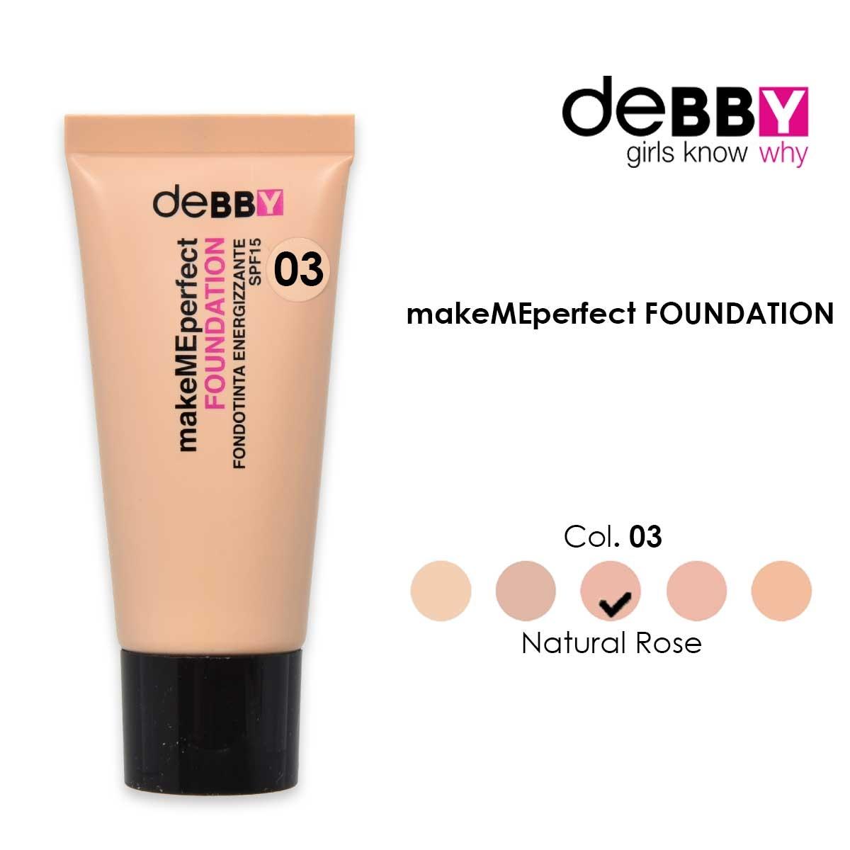 Debby make me perfect foundation 03 natural rose