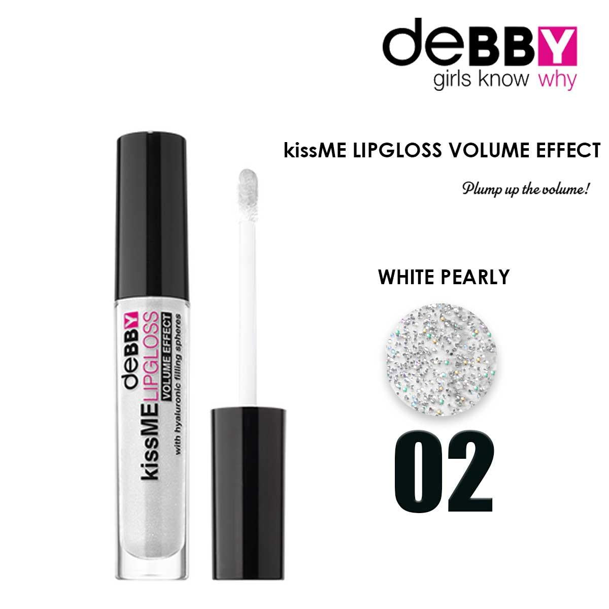 Debby kissme lipgloss volume 02 perlehvid