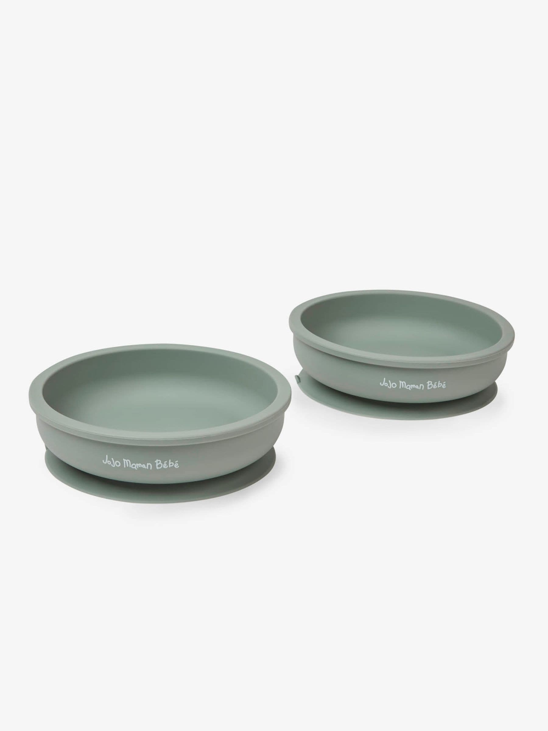 Green 2-Pack Silicone Suction Bowls ONE