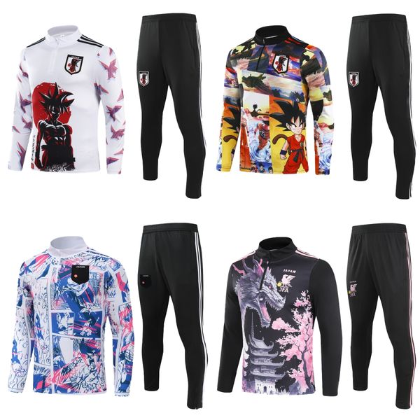 Japan Anime Kids Football Tracksuit Men Jogging Soccer Training Wear 1-4 Zip kit Boys Jacket Uomo Tuta Calcio Ensemble Foot Trainingsanzug W