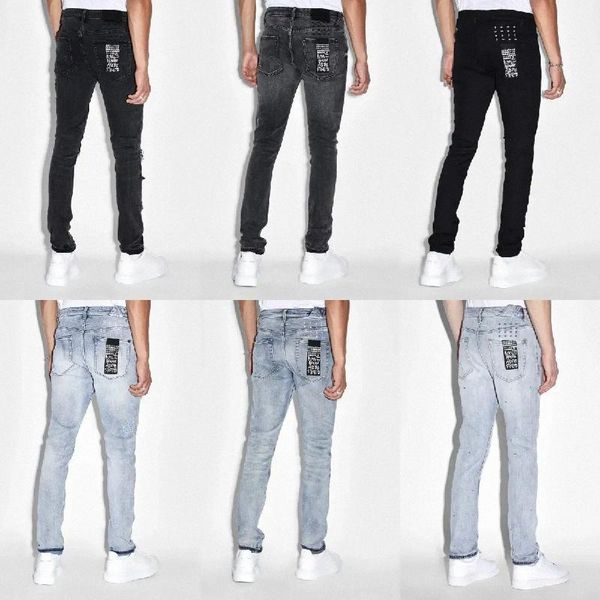QA ksubi jeans Brand Denim ksubis jeans High quality fashion men jeans designer pant distressed ripped biker black blue jean slim fit