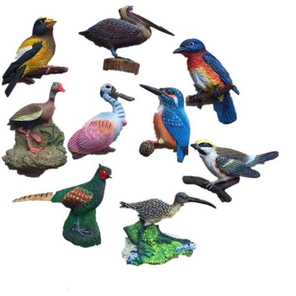 Handmade Painted Bird 3D Fridge Magnets Tourism Souvenirs Refrigerator Magnetic Stickers Gift 240820