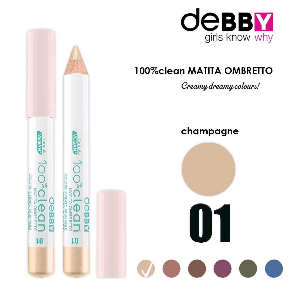 Debby Lidschatten jumbo 100% clean 01 Champagner