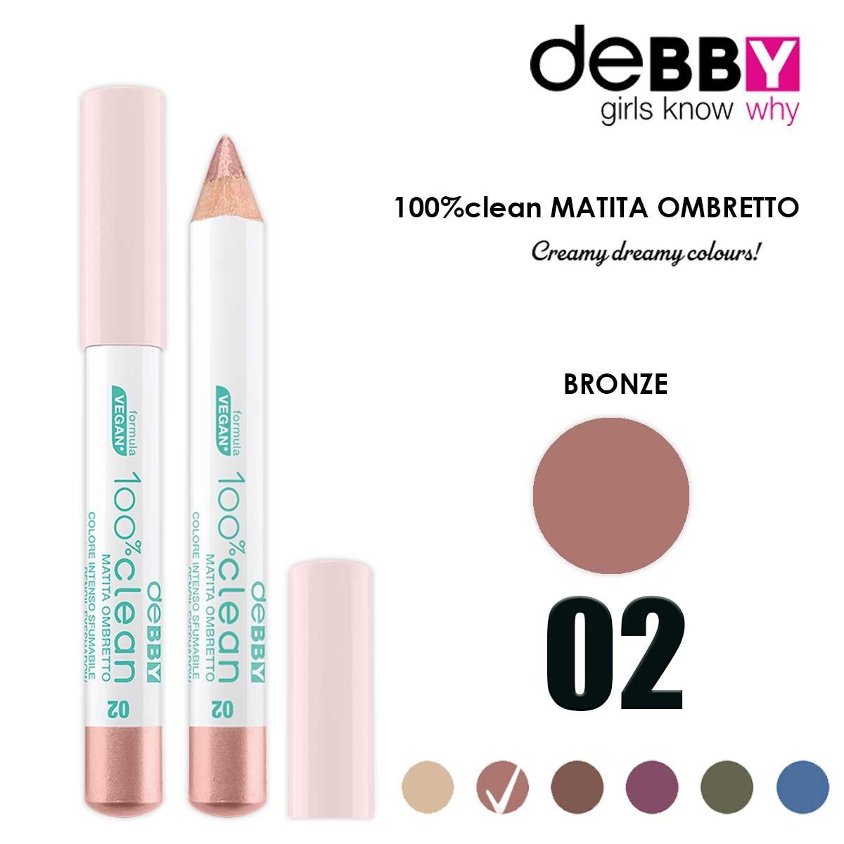 Debby Lidschatten jumbo 100% clean 02 Bronze