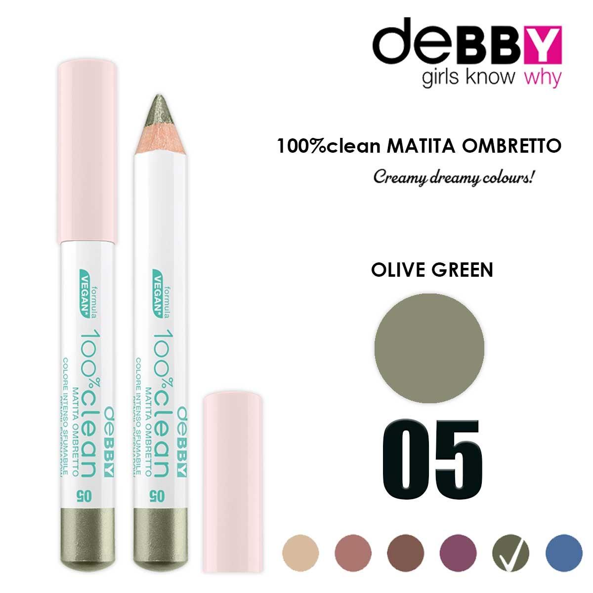 Debby Lidschatten jumbo 100% clean 05 grüne Oliven