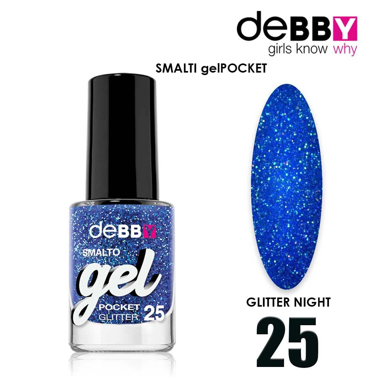 Debby vernis gel de poche 25 glitter night