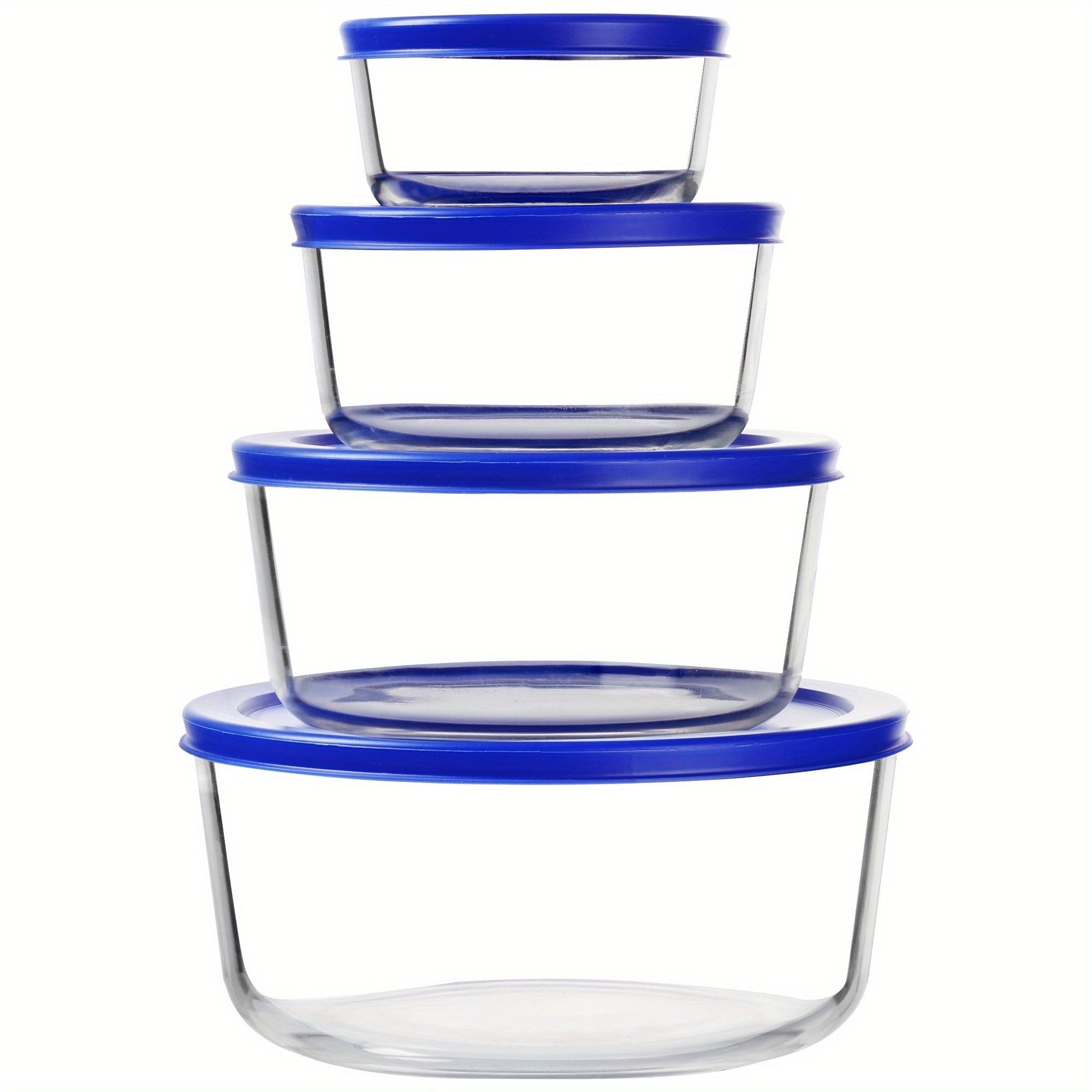 TEMU 4 Pack Refrigerator Replacement Storage Box, Food Storage Containers, Keeper, Lunch Container, Microwave, Dishwasher & Freezer Safe