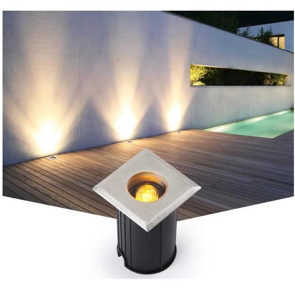 Underground Led Spotlight Recessed Staircase Lights Outdoor Waterproof Mini Deck Sidewalk Lamps Step Corner Yard Floor Lamp CL240813