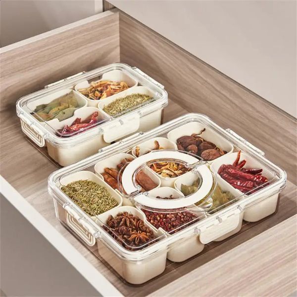 Refrigerator Storage Box Silicone Seal Buckle n Pet Food Grade Household Products Organizer Compartment 240828