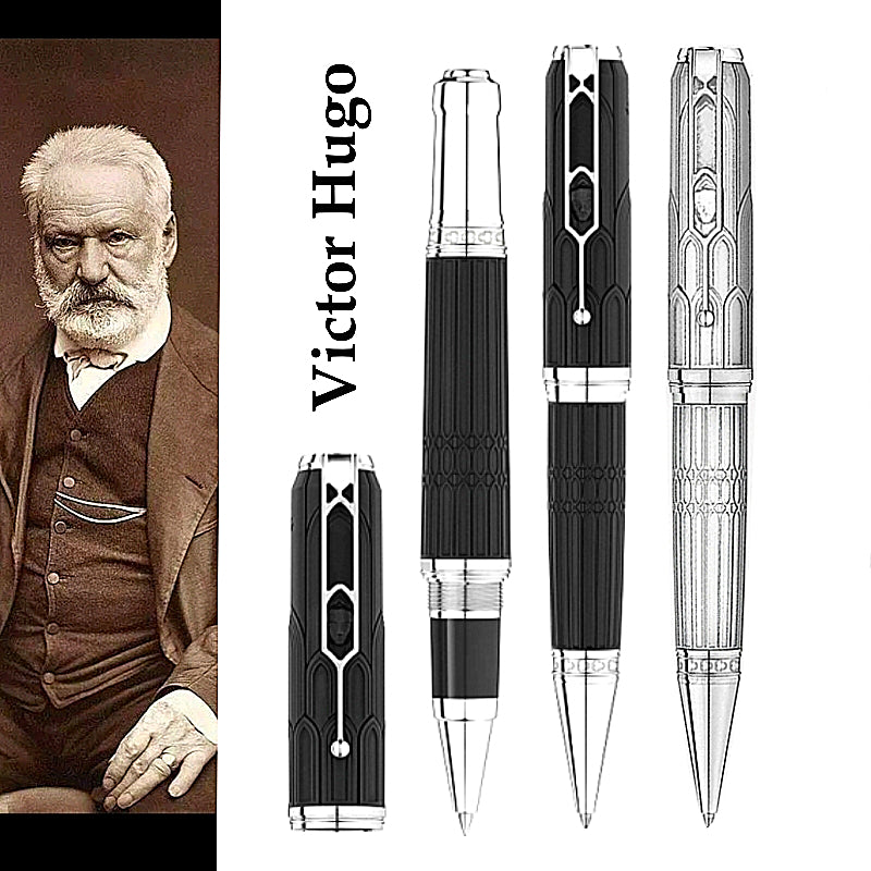 AAA Limited Edition Writers Victor Hugo Rollerball Pen Unique Cathedral Statue Clip Office Writing Ballpoint Pens With Serial Number 5816-8600