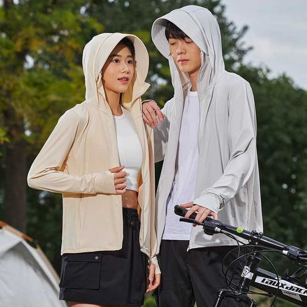 Men&#039;s Casual Shirts New Summer UPF 100+UV Sunscreen Coat for Mens Ultra Light Nylon Material Sportswear Bicycle Clothing Fishing High Q