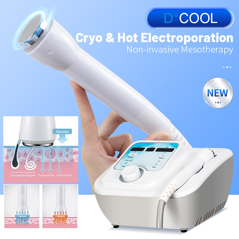 EMS Face Care Machin Hot Cold Beauty Machine Electroporation Mesotherapy Device Antiaging Puffiness Skin Rejuvenation machine