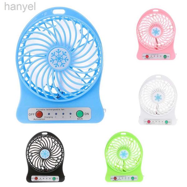 Electric Fans Portable LED Light Fan Air Cooler Mini Desk USB Fan Third Wind USB Fan 240316