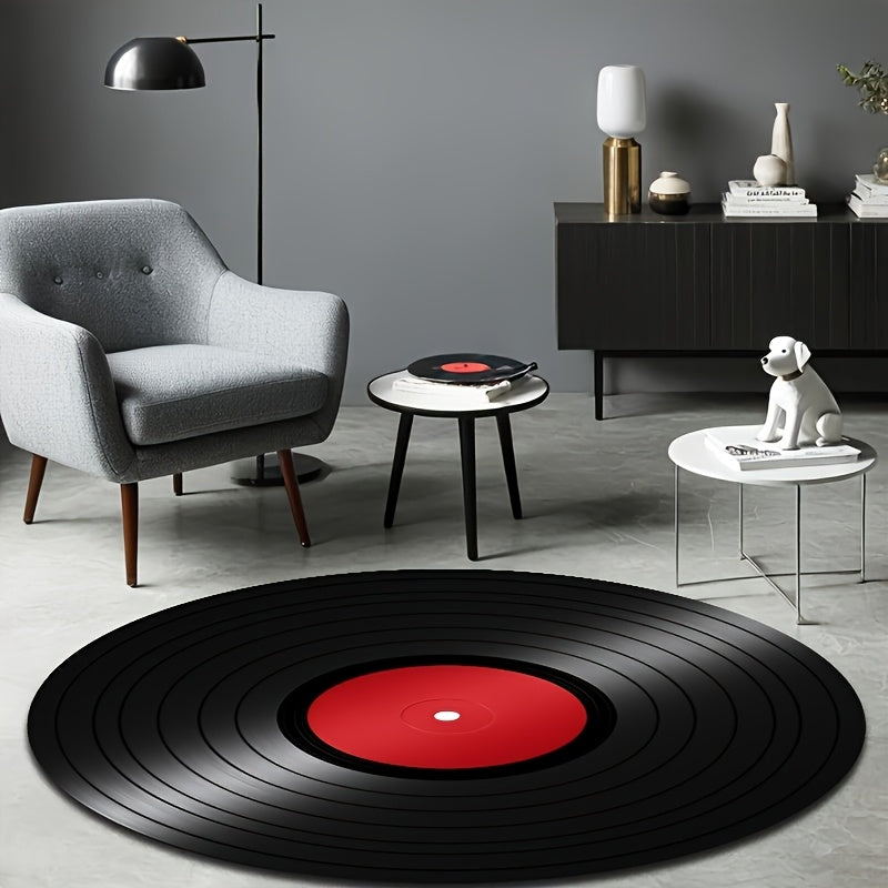 TEMU Round Floor Mat - Soft, Lightweight, Non-slip, Machine Washable - Suitable For Living Room, Bedroom, Bathroom, Patio, And Outdoor Decor -