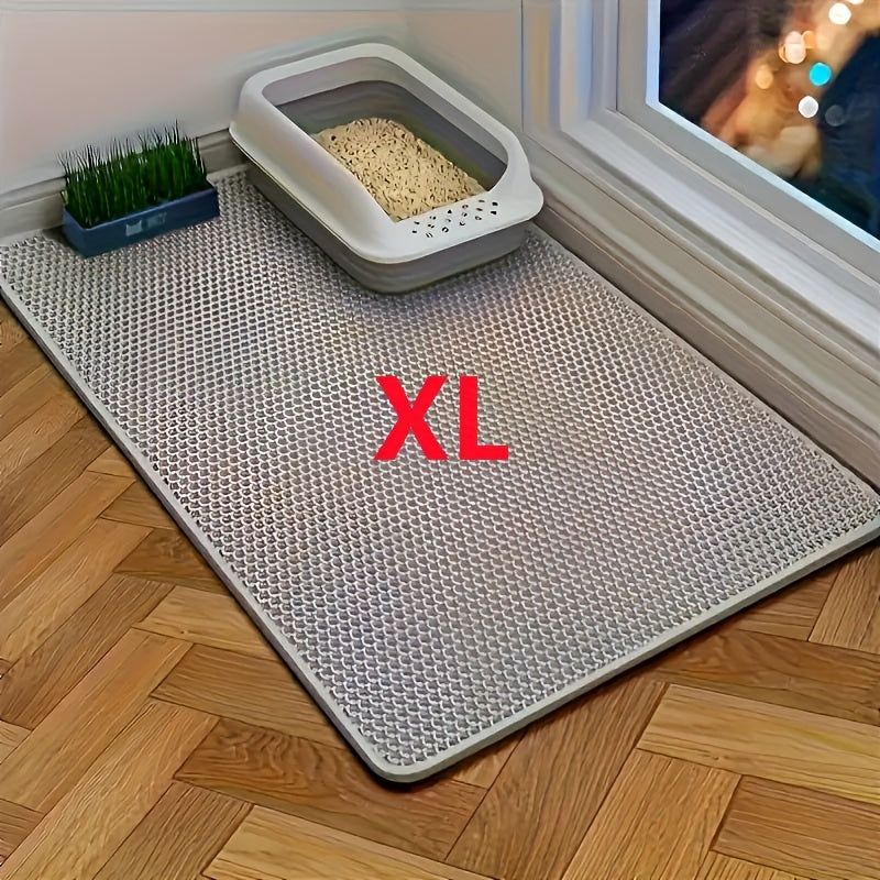 TEMU Extra Large Double-layer Cat Litter Mat: Waterproof, Slip-resistant, , Easy To Clean And Store – Indoor Litter Boxes