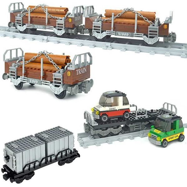 Magnetic Train Ci High tech Building Blocks Cabin Carriage 021 3D Model Building Blocks Set Container Train Track Boys and Childrens Toys Gi