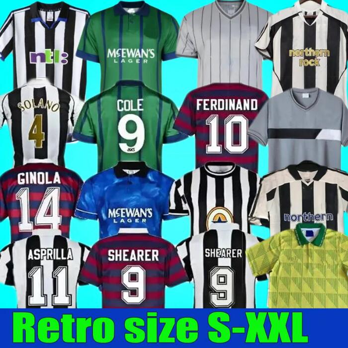 96 97 98 99 SOCCER jerseys NUFC SHEARER Retro HAMANN SHEARER PINAS 1988 93 95 1997 05 06 2000 01 OWEN classic FOOTBALL SHIRTS Ginola long sleeves 88