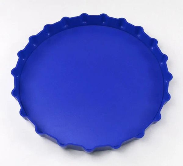 Custom 13inch Plastic Beer Tea Fruit trays Round wave Tray for Bar KTV Restaurant party JY24