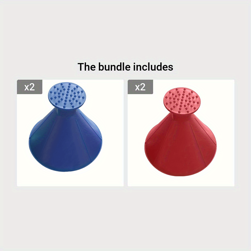 TEMU 1pc Large Size Car Windshield Wiper, Ice Scraper, Multifunctional Snow Scraper, Shape Lightweight Plastic Christmas Gift, Winter Car Accessory,