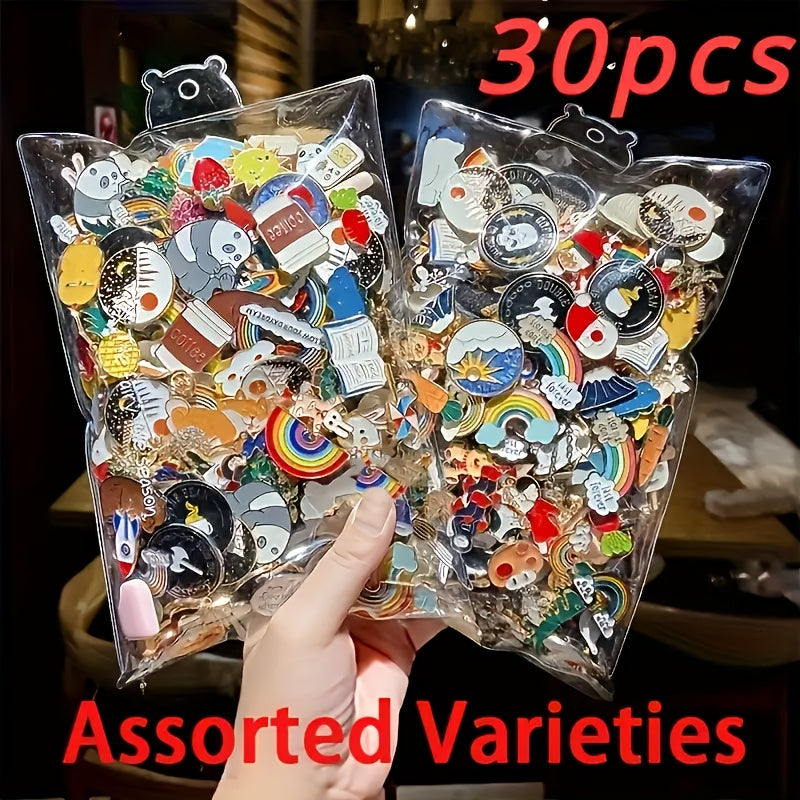 TEMU Thirty Random Series Of Shirt Pins Suitable For Men And Women, Casual Accessories For Men And Women